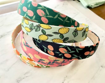 Fruit Headband With Lemon, Lemon Headband,Boho Headband, Minimalist Headband