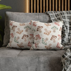 Mushroom Pillow Cover | Mushrooms Pillowcase | Pillowcase | Pillow Cover | Fall Home Decor