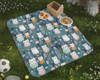 Cat Picnic Blanket | Picnic Blanket | Summer Blanket | Outdoor Blanket | Beach Blanket | Camping Blanket | Picnic Mat | Cat Lovers Gift