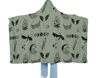 Fantasy Hooded Blanket | Dragon Hooded Blanket | Wearable Blanket | Hoodie Blanket | Snuggle Blanket | Sherpa Blanket | Fantasy Merch