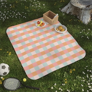 Plaid Picnic Blanket | Picnic Blanket | Summer Blanket | Outdoor Blanket | Beach Blanket | Camping Blanket | Picnic Mat