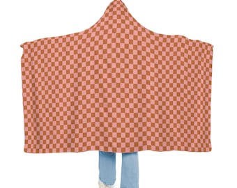 Plaid  Hooded Blanket | Plaid Blanket | Wearable Blanket | Hoodie Blanket | Snuggle Blanket | Sherpa Blanket | Fleece Blanket | Hooded Cape