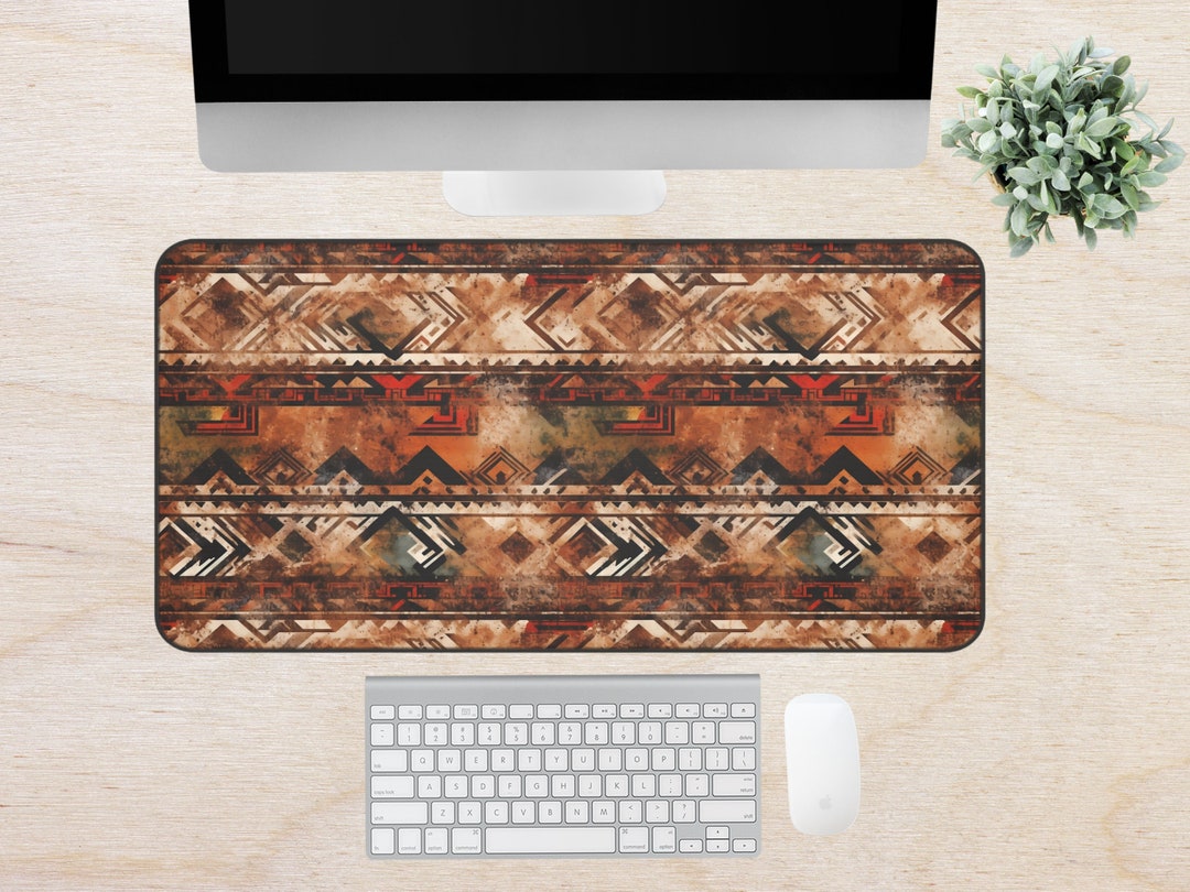 Aztec Desk Mat | Patterned Desk Mat | Cute Desk Mat | Desk Mat ...