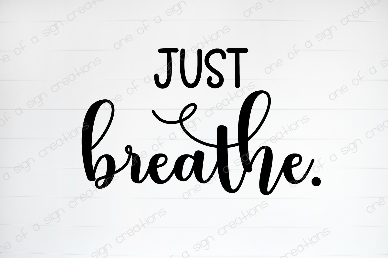 Just Breathe SVG JPG PNG Digital File Cutting File Etsy
