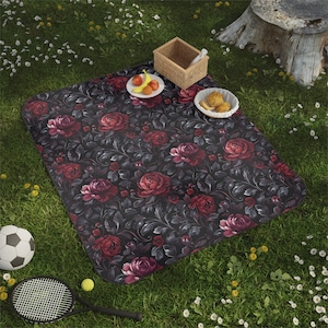 Flower Picnic Blanket | Floral Picnic Blanket | Summer Blanket | Outdoor Blanket | Beach Blanket | Camping Blanket | Picnic Mat