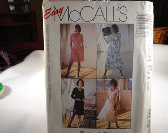 Vintage McCall's Pattern 5234 Women's Dress Sizes 6-10 Includes Free Gift