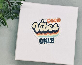 Good Vibes Only Sticker: Inspirational Vinyl Decal