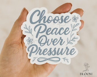 Aligned, Not Rushed – Mindful Celestial Sticker, Affirmation Sticker