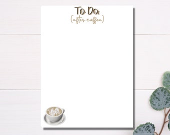 To-Do list after Coffee Notepad