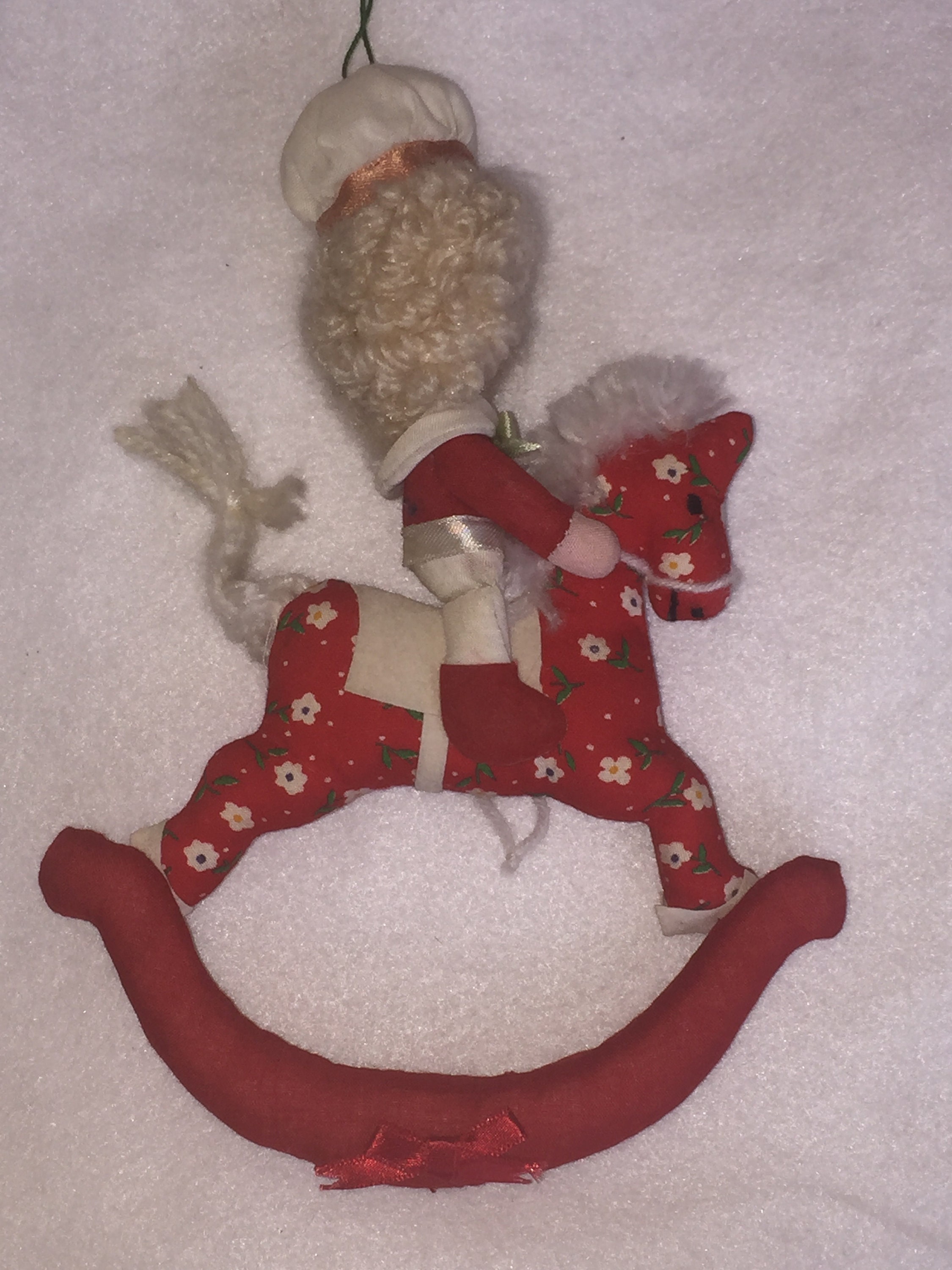 Vintage Rocking Horse Ornaments Hallmark 1984 Handmade Fabric Etsy