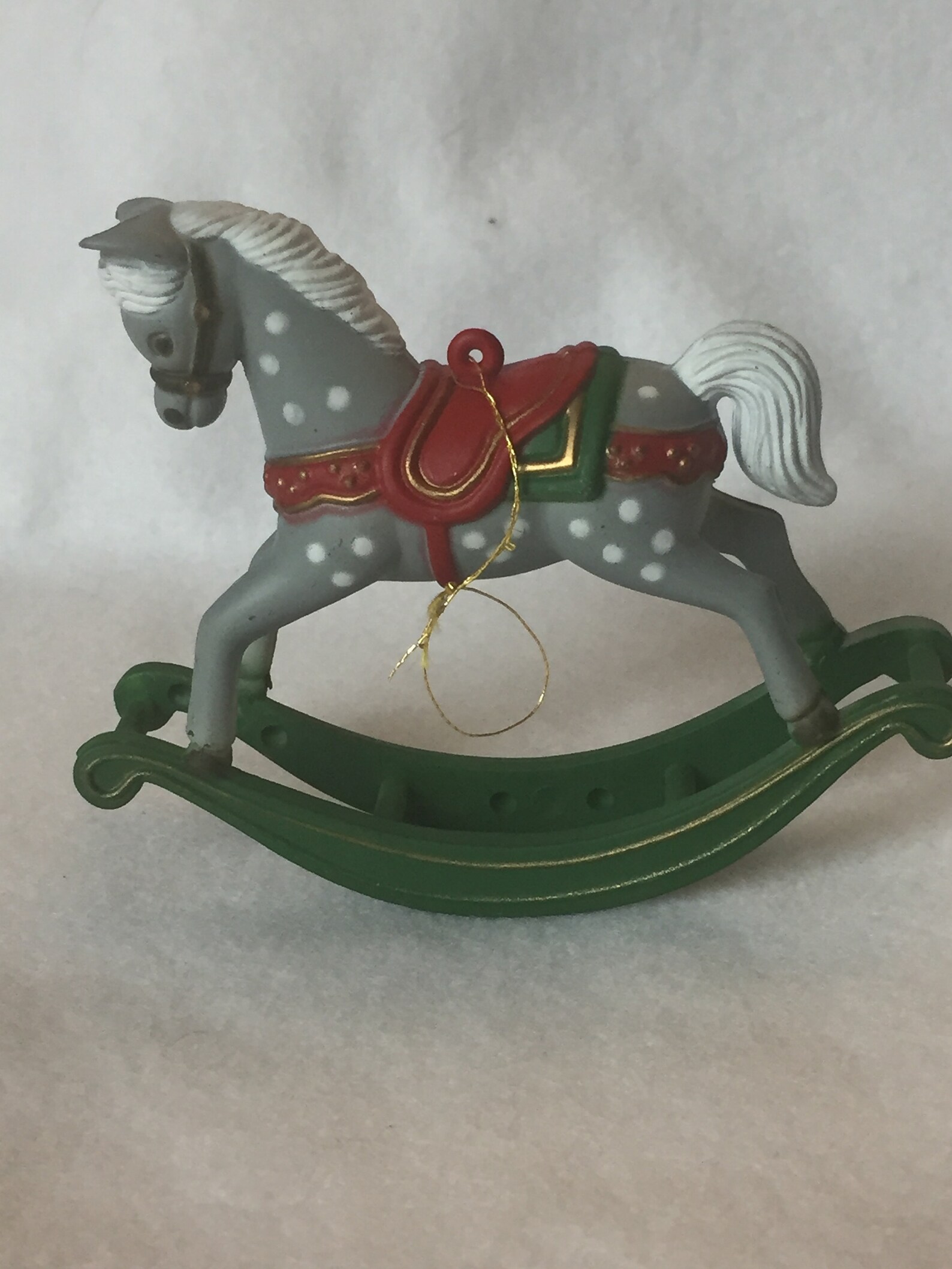 Vintage Rocking Horse Ornaments Hallmark 1984 Handmade Fabric Etsy