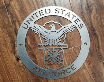 United States Air Force Metal Art