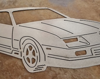 1980's Chevy Camaro Metal Art