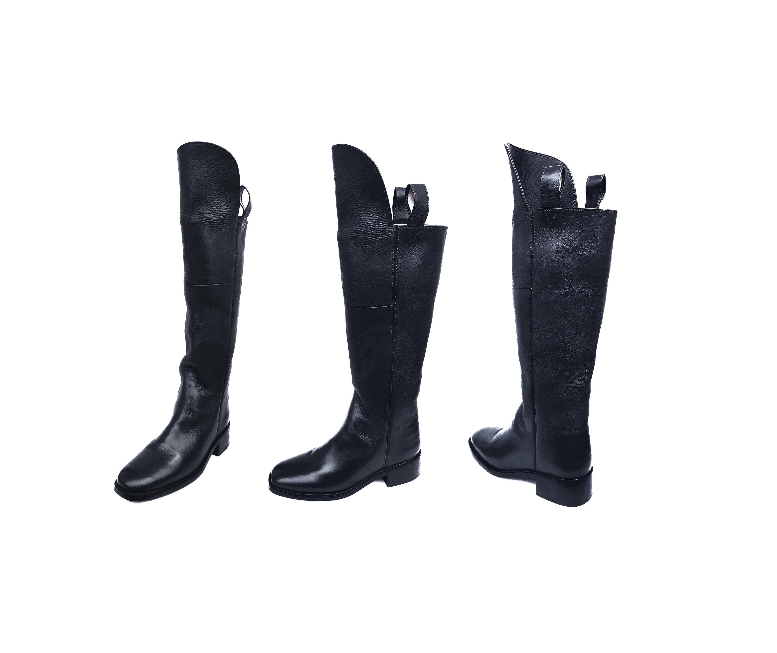 Civil War Officer Cavalry Boots Men's 5 