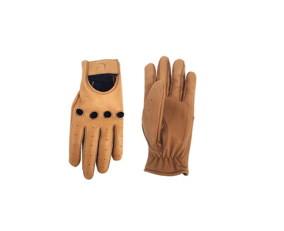 motorcycle gloves tan