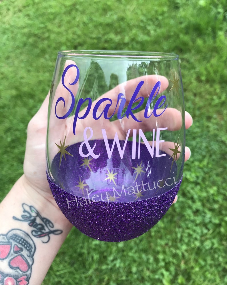 watermelon peekaboo wine glass