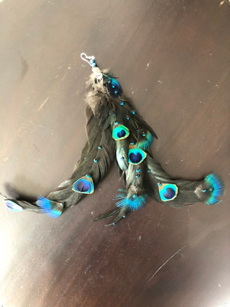 100 Cruelty Free Peacock Feather Long Black Rooster Feather Etsy
