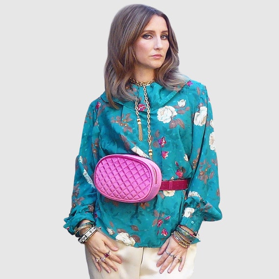 hot pink belt bag