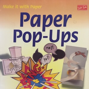 Walter Foster - Make It With Paper - Paper Pop-Ups - Brandneues Vintage Buch, RAR & SAMMLERSTÜCK! Über 20 Seiten Materialien und Schnittmuster