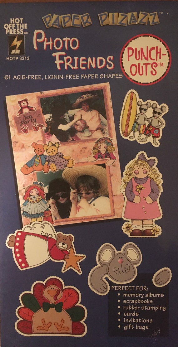 Paper Pizazz Photo Friends Punchouts for Scrapbooking and Etsy