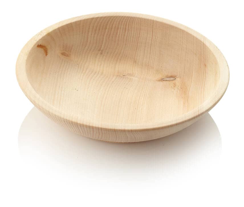 Stone pine bowl, stone pine bowl turned natural 20 cm diameter made of 100% Alpine pine wood wooden bowl