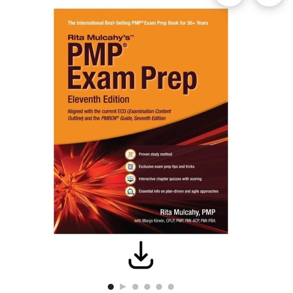 Rita Mulcahy’s PMP Exam Prep  11th Edition. ( Digital copy only )