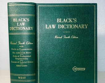 Black’s Law Wörterbuch, überarbeitete vierte Ausgabe. ( Nur Digitale Kopie )