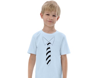 Kids Tie Print T-Shirt: Fancy Unisex Jersey Tee