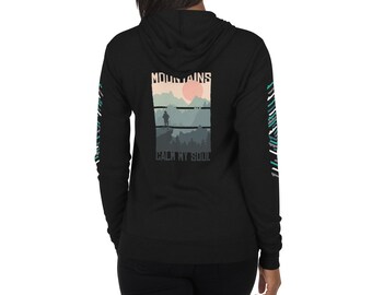 Mountain zip hoodie Unisex