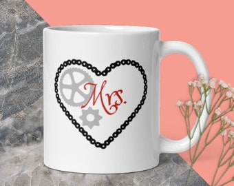 Mrs. Steampunk Mug / for newlyweds / New Wife / Wedding shower gift