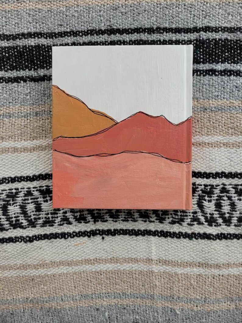 Hand Painted ESV Single Column Journaling Bible Andi Design