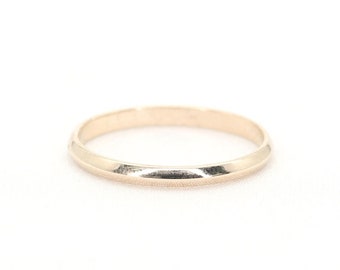 14k Gold Knife Edge Band / 2.0MM Real Gold Band / Stacking Ring / Handmade Jewelry / Midi Ring / Bridal Ring / 14k Ring / Knife Edge Ring