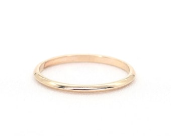 14k Gold Knife Edge Band / 1.5MM Real Gold Band / Gold Engagement Band / Gold Wedding Band / Handmade Jewelry / Pinky Ring / Thumb Ring