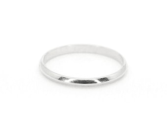 Handmade 14k Gold Knife Edge Band - 2.0MM Stacking Ring