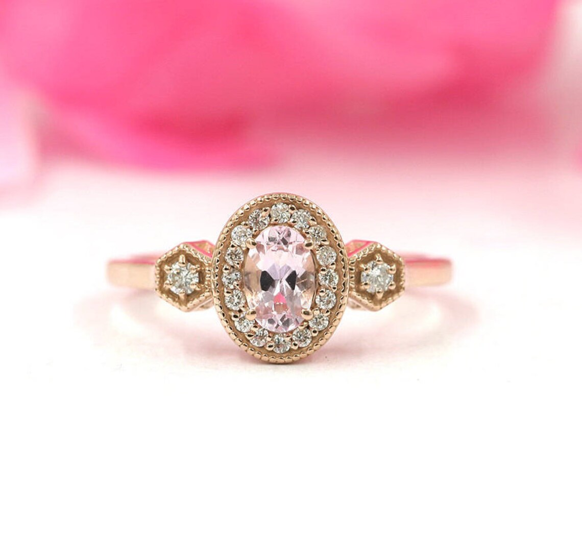 Engagement Ring/diamond Engagement Ring/solid 14K Etsy