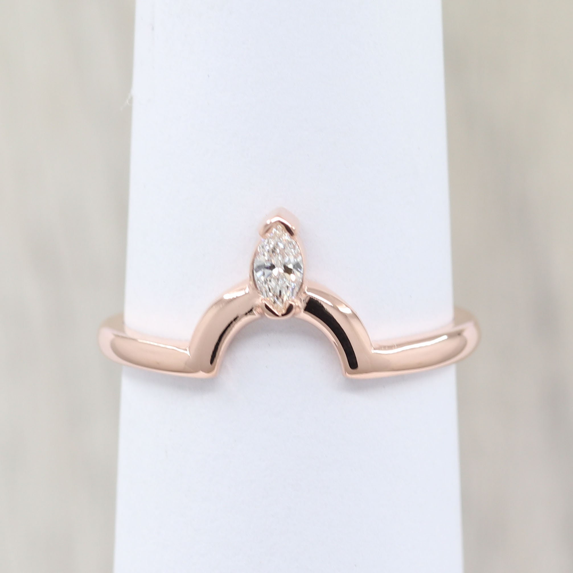 14K ペアー ターコイズ ダイヤモンド リング セット：マーキス 