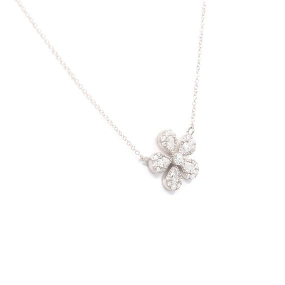 1ct ダイヤモンド フラワーネックレス 楽天市場】K18 WG/YG/PG【1.0ct】フラワー ダイヤモンド