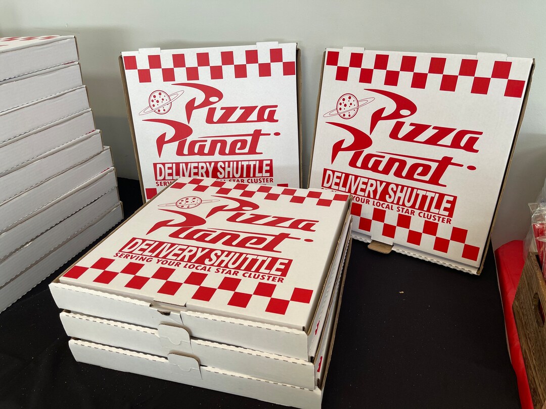 Pizza Planet Pizza Boxes Etsy UK