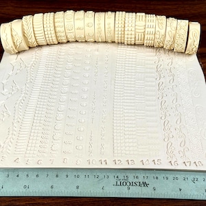 Texture Roller Sets - Pottery, Polymer Clay, Baking and more