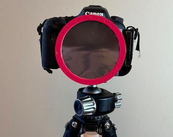 Custom Solar Lens Filter - Safely Photograph the sun during the Solar Eclipse with Solar Filter