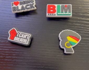 Black Pride Shoe Charms