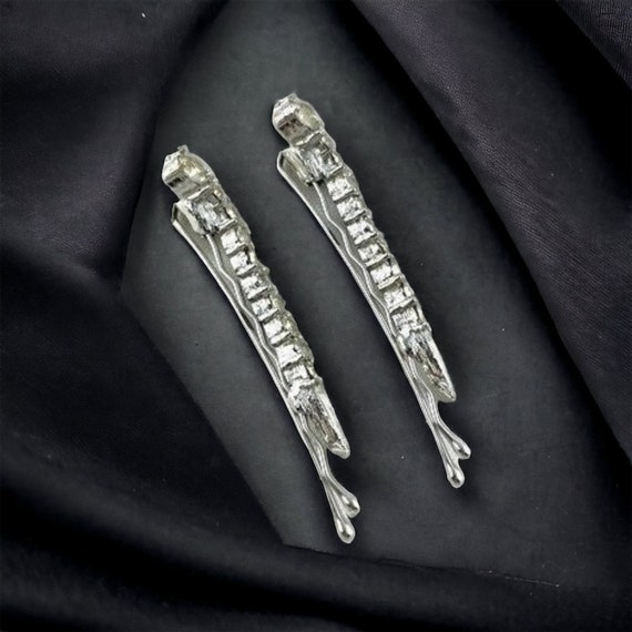 Vintage Rhinestone Hair Pins, Wedding Hair Pins, … - image 1
