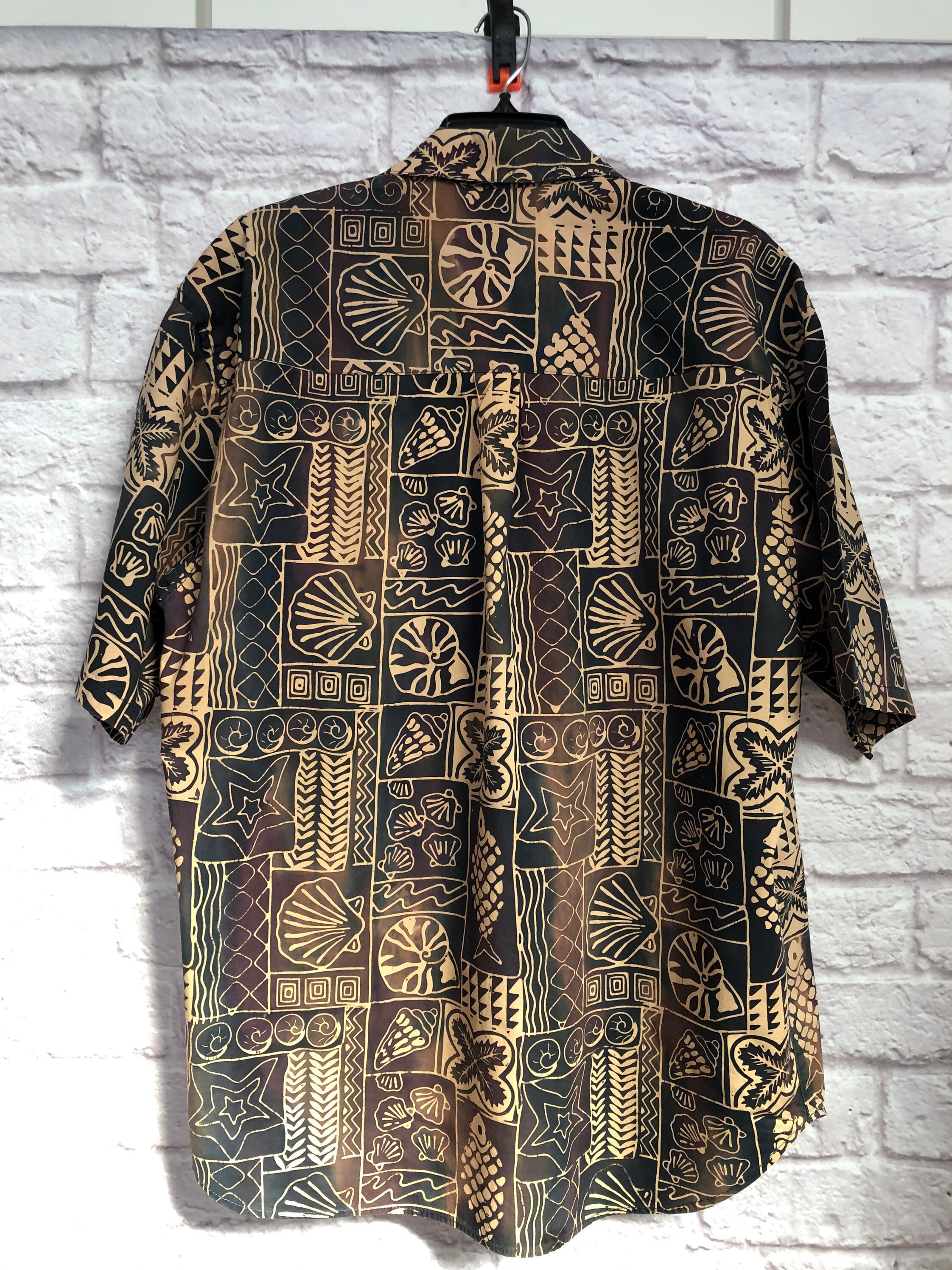 Vintage Mens Straight Down Clothing Company Brown Tropical | Etsy