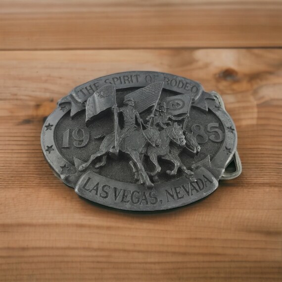 Vintage Pewter Western Belt Buckle, Rodeo Belt Buckle, Cowboy Belt Buckle, Horse Belt Buckle