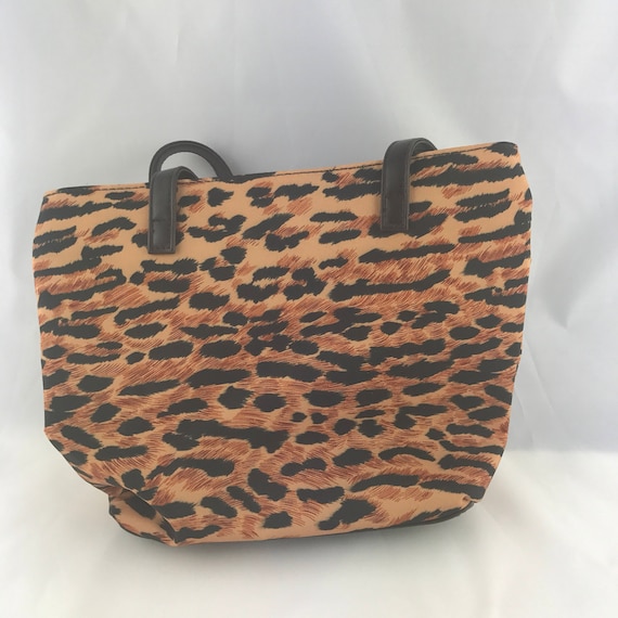 Vintage Leopard Print  Bag, Small Tote Bag, Small… - image 1