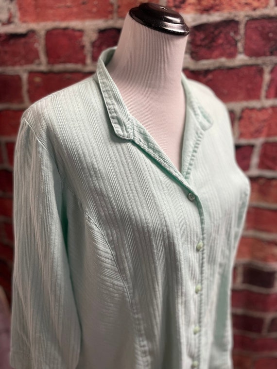 Vintage Womens Denim Company Green Cotton Blend B… - image 1