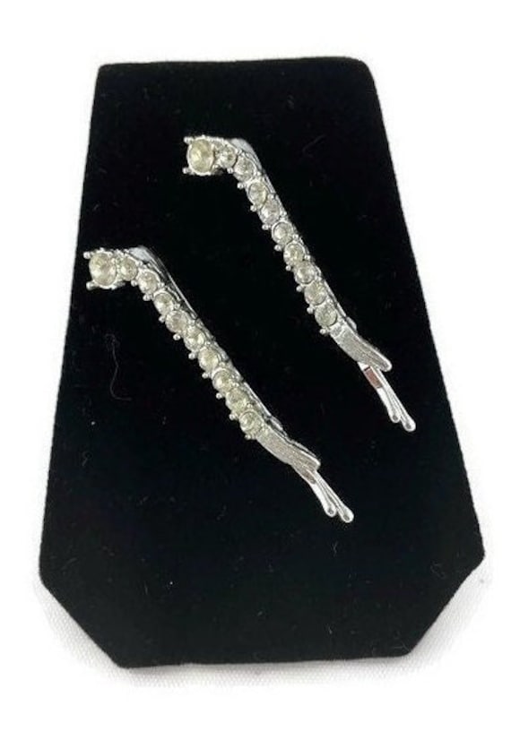 Vintage Rhinestone Hair Pins, Wedding Hair Pins, … - image 2