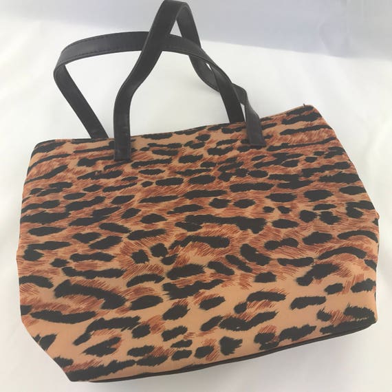 Vintage Leopard Print  Bag, Small Tote Bag, Small… - image 5