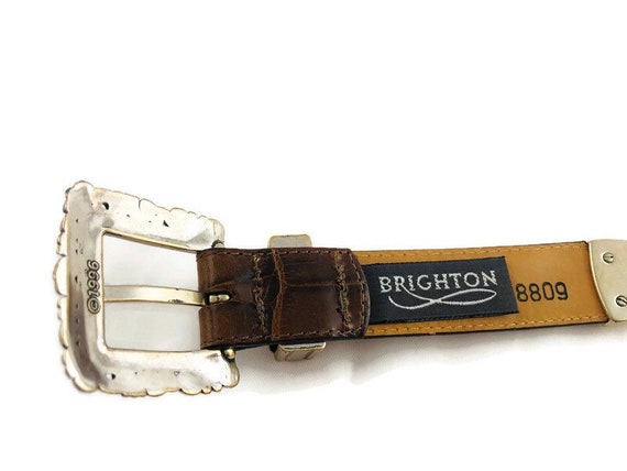 Vintage Womens Brighton Leather and Ornate Silver… - image 9