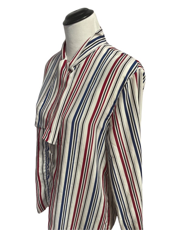 Vintage Red White Blue and Black Striped Pussy Bo… - image 2